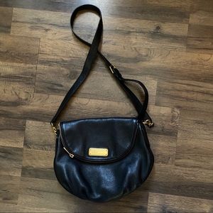 Marc Jacobs Wingman leather black crossbody bag